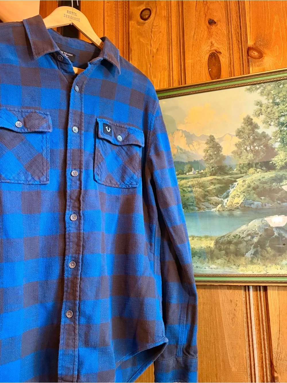 True Religion Long-Sleeve Plaid Flannel